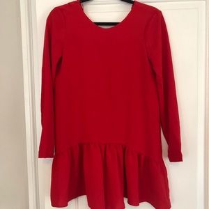 Red Zara Romper Dress. Size XS, runs large